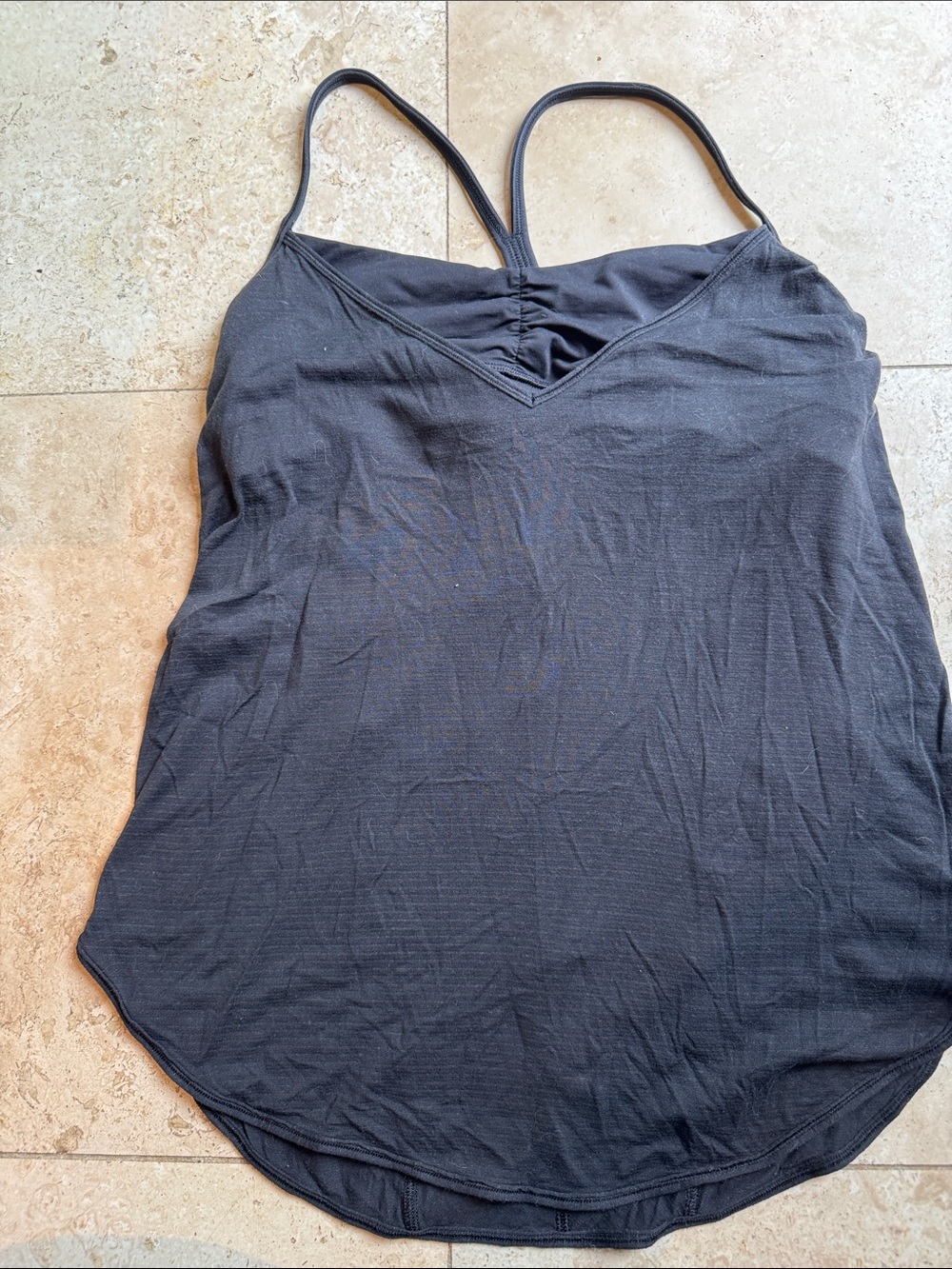 Lululemon Women's Black Spaghetti Strap Tank
